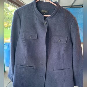 Talbots 20w wool navy jacket